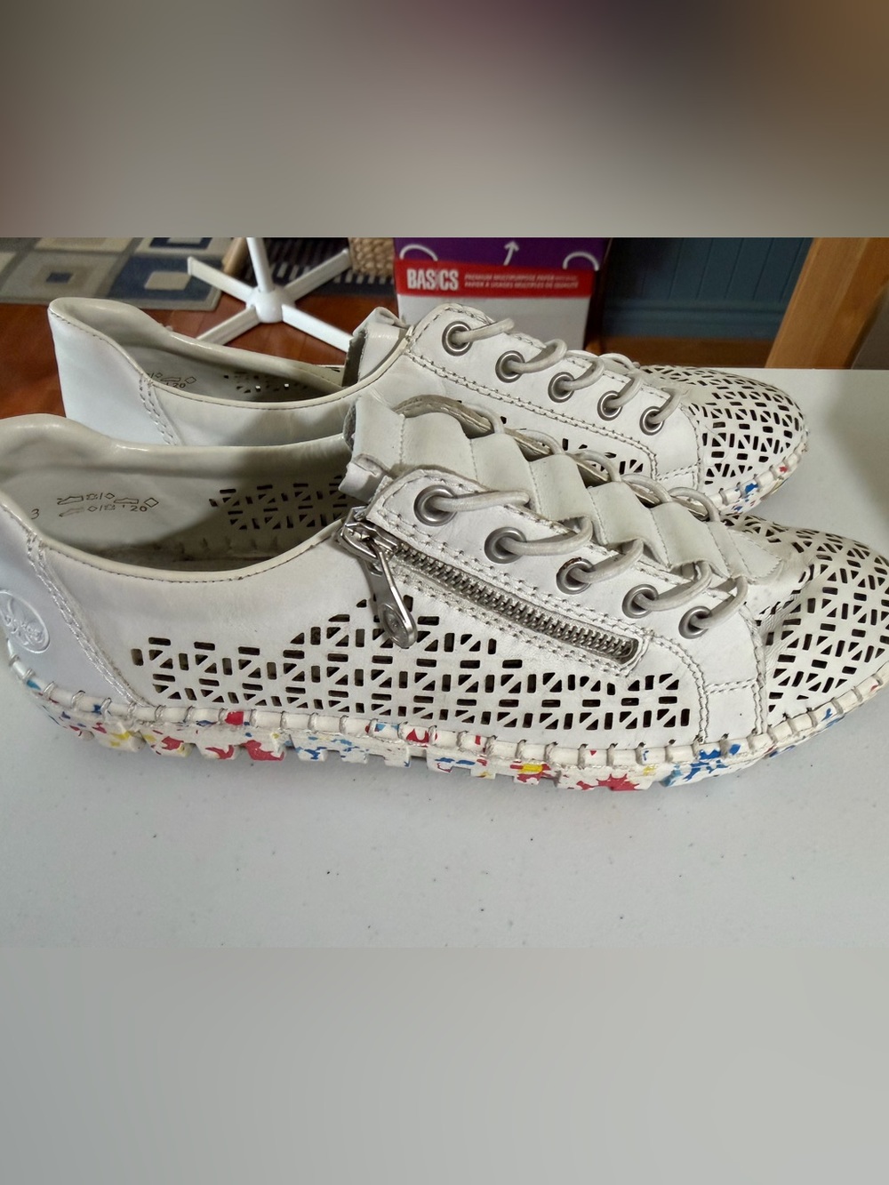 Rieker M2357 Bungee Lace Side Zip Sneaker